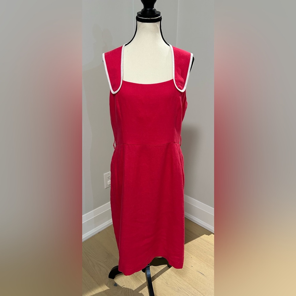 Ross Mayer Women’s Size 12 Sleeveless 100% Linen Dress